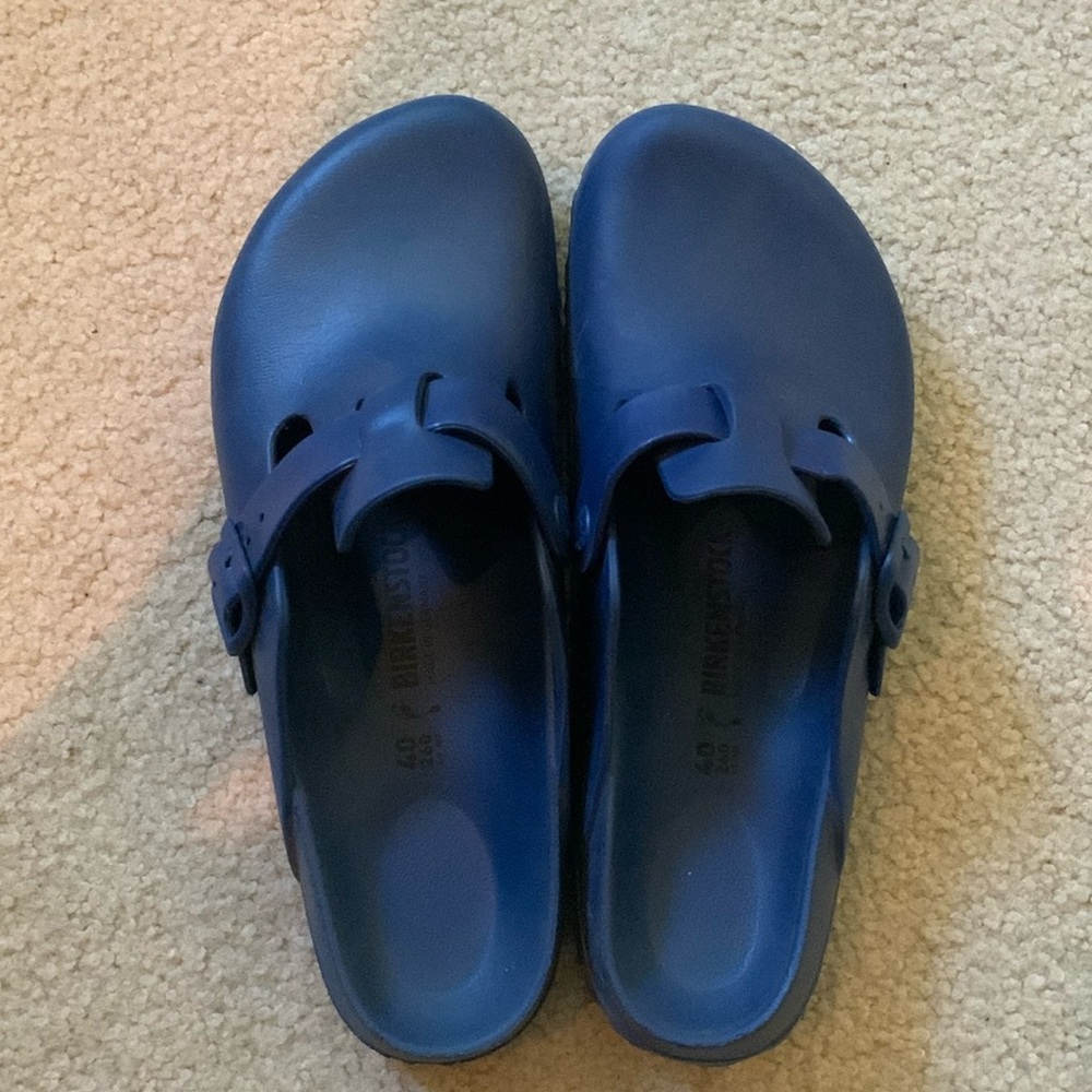 Birkenstock Boston women's EVA navy blue clogs sabots. Size 40.